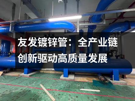 友(yǒu)發鍍鋅管:全產(chǎn)業(yè)鏈創新(xīn)驅動高質量發展