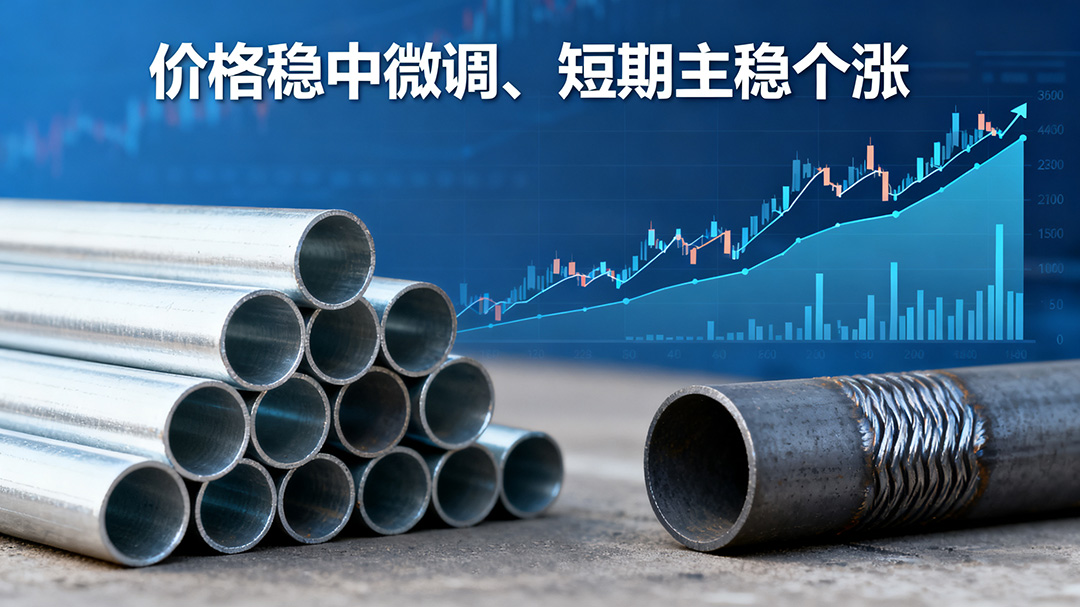 鍍鋅管、焊管價格穩中微調 短期預計主穩個漲