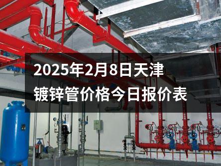 2025年（nián）2月8日（rì）天津鍍鋅管價格今（jīn）日報（bào）價表